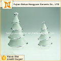 Electroplating White Ceramic Christmas Tree Decoration